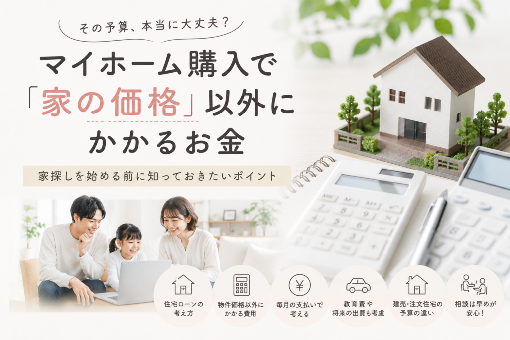 その予算、本当に大丈夫？マイホーム購入で「家の価格」以外にかかるお金
